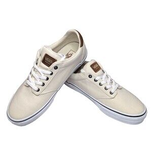 Vans Atwood Deluxe Men's Size 13 Turtledove Woven Canvas Sneakers NWOB Skate